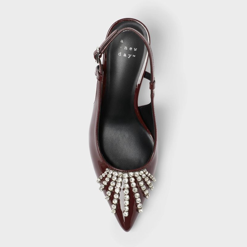 slide 3 of 3, Women's Serafina Heels with Memory Foam Insole - A New Day™ Dark Brown 6.5, 1 ct