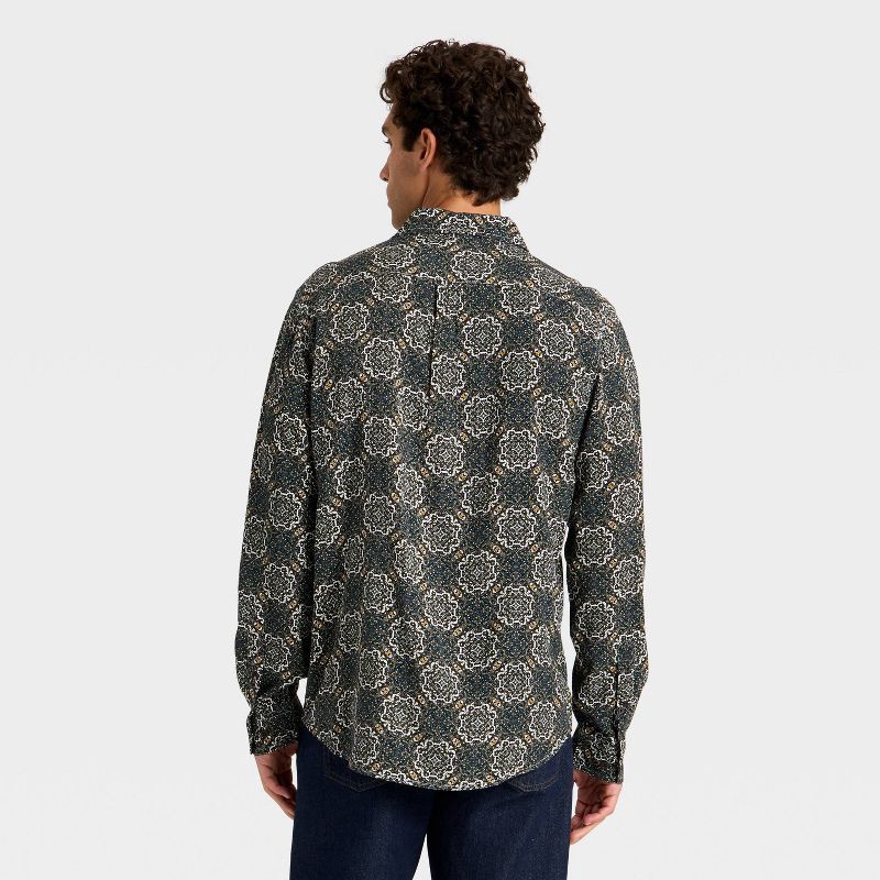 slide 2 of 3, Houston White Men's Collared Shirt - Black L, 1 ct