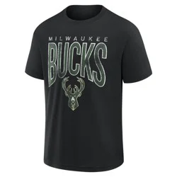 NBA Milwaukee Bucks Men's Black Short Sleeve T-Shirt - S