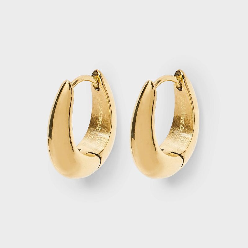 slide 1 of 5, Hey Harper Waterproof Bella Huggie Earrings - Gold, 1 ct
