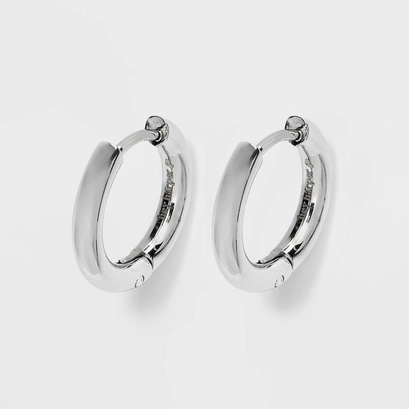 slide 1 of 4, Hey Harper Waterproof Mini Hoop Earrings - Silver, 1 ct