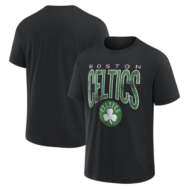 slide 3 of 3, NBA Boston Celtics Men's Black Short Sleeve T-Shirt - M, 1 ct