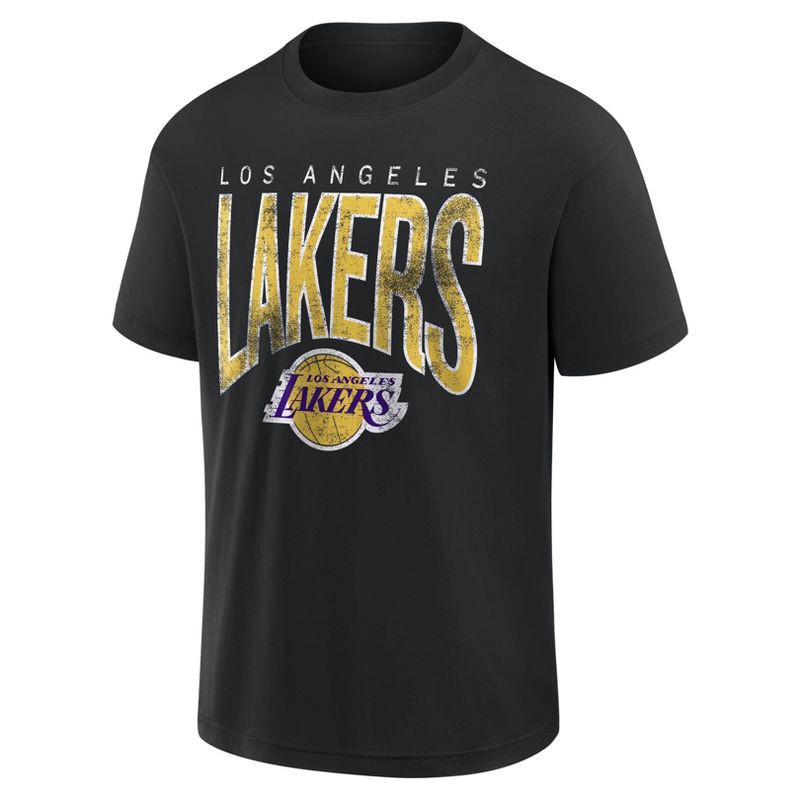 slide 1 of 3, NBA Los Angeles Lakers Men's Black Short Sleeve T-Shirt - L, 1 ct