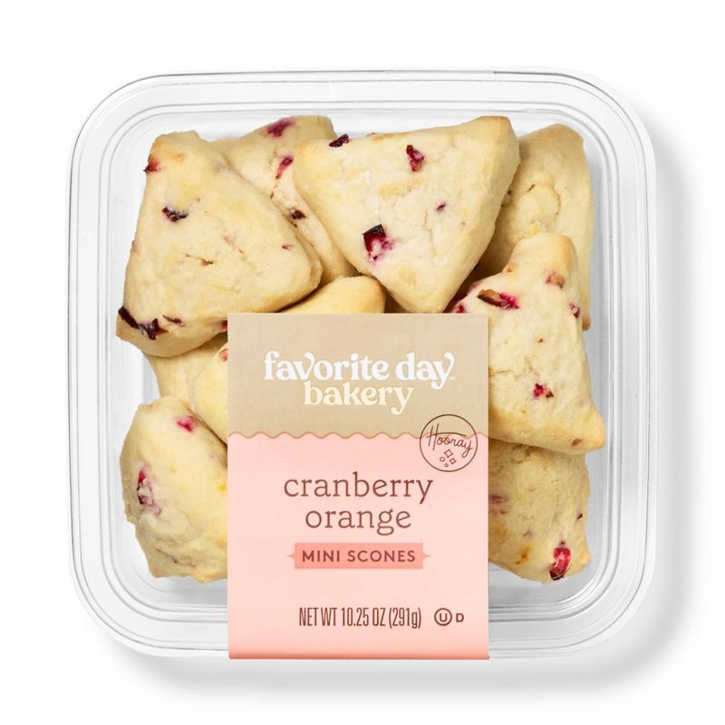 slide 1 of 3, Mini Orange Cranberry Scones - 12ct - Favorite Day™, 12 ct