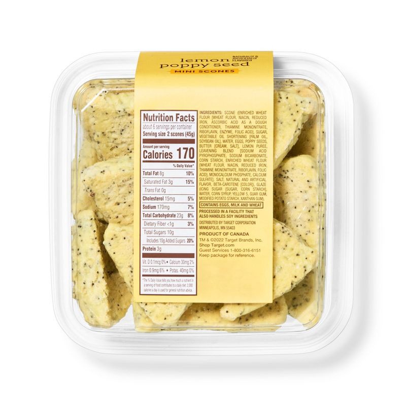 slide 2 of 3, Mini Lemon Poppy Seed Scones - 12ct - Favorite Day™, 12 ct