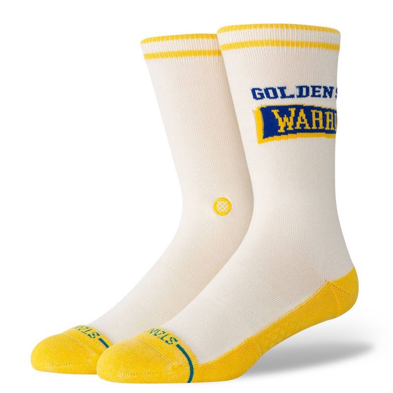 slide 1 of 5, NBA Golden State Warriors Victory Large Crew Socks, 1 ct