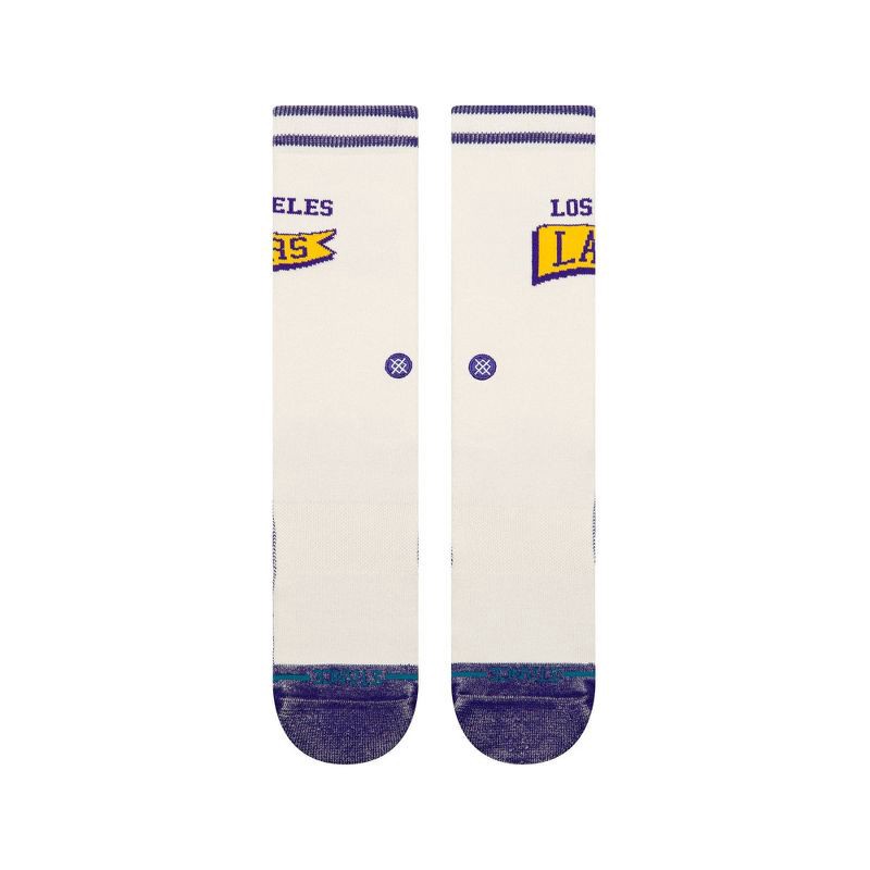 slide 2 of 5, NBA Los Angeles Lakers Victory Large Crew Socks, 1 ct