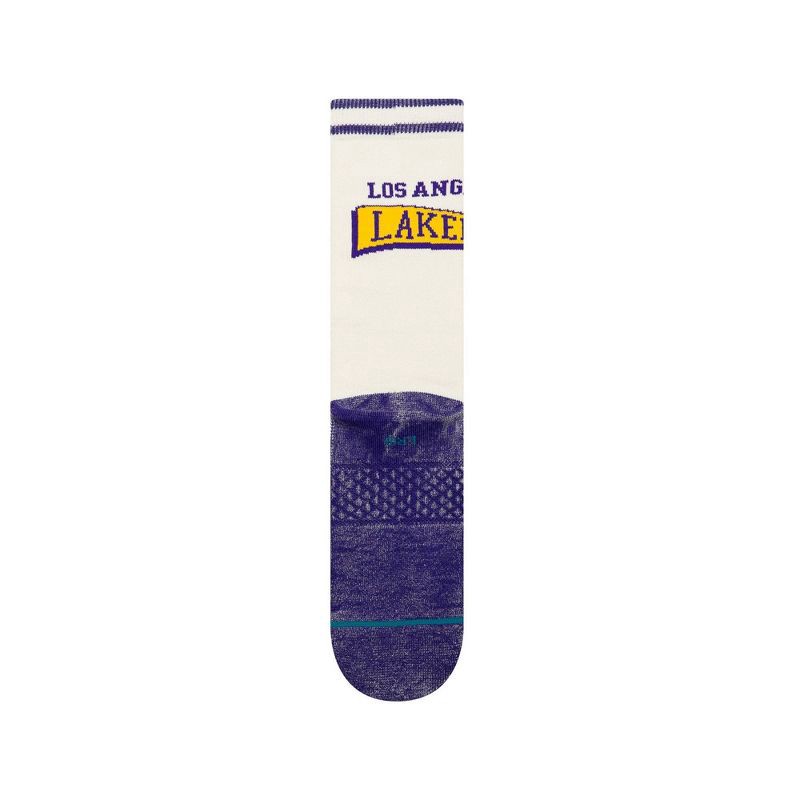 slide 5 of 5, NBA Los Angeles Lakers Victory Large Crew Socks, 1 ct