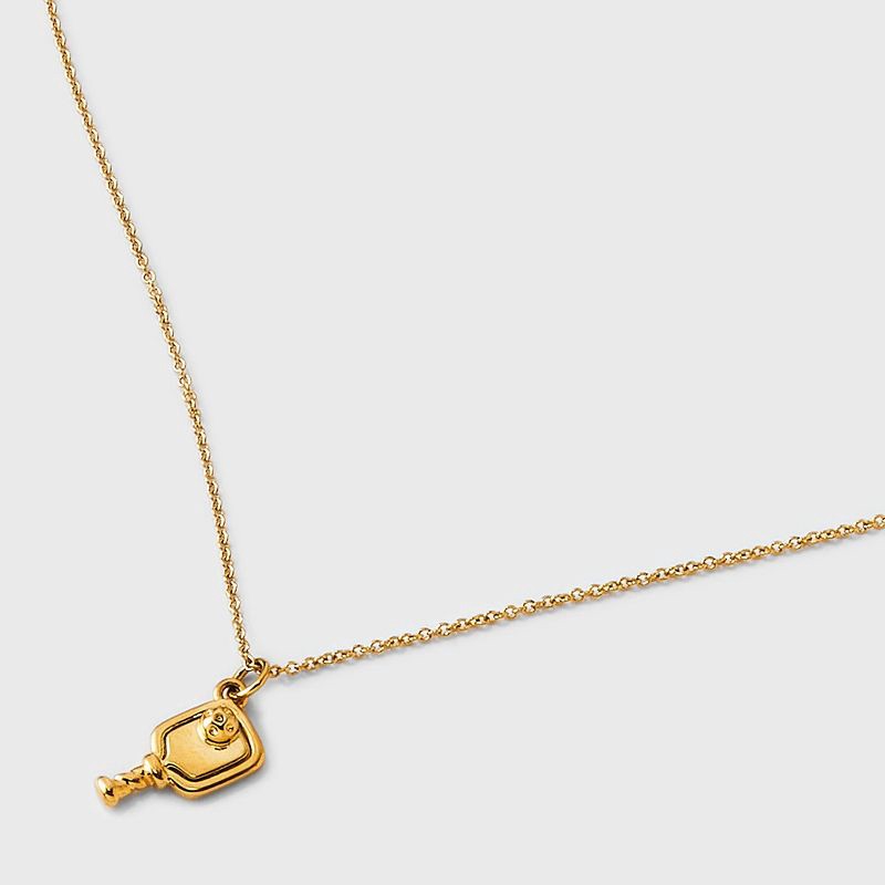 slide 4 of 10, Tiny Tags 14K Gold Ion Plated Pickle Ball Necklace, 1 ct