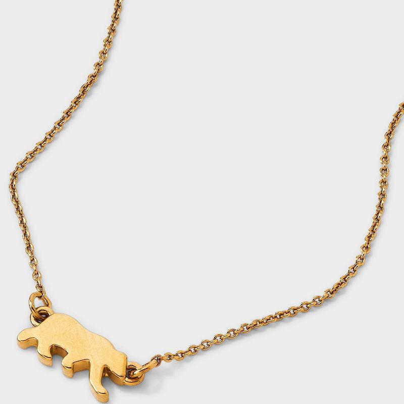 slide 3 of 9, Tiny Tags 14K Gold Ion Plated Bear Bracelet, 1 ct