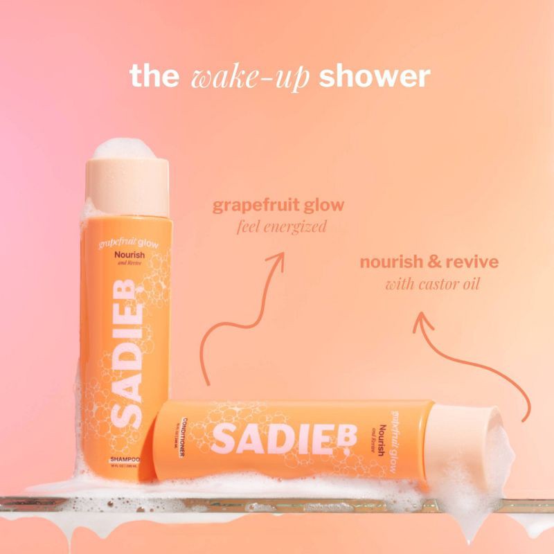 slide 5 of 8, SadieB Personal Care SadieB Grapefruit Glow - Nourish & Revive Shampoo - 10 oz, 10 oz