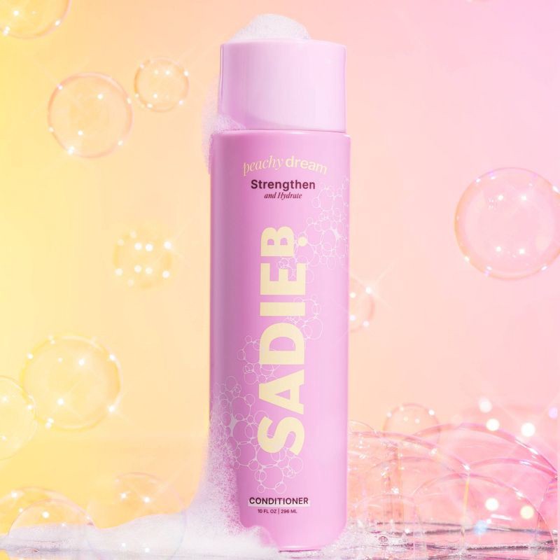 slide 3 of 8, SadieB Personal Care SadieB Peachy Dream - Strengthen & Hydrate Conditioner - 10 oz, 10 oz