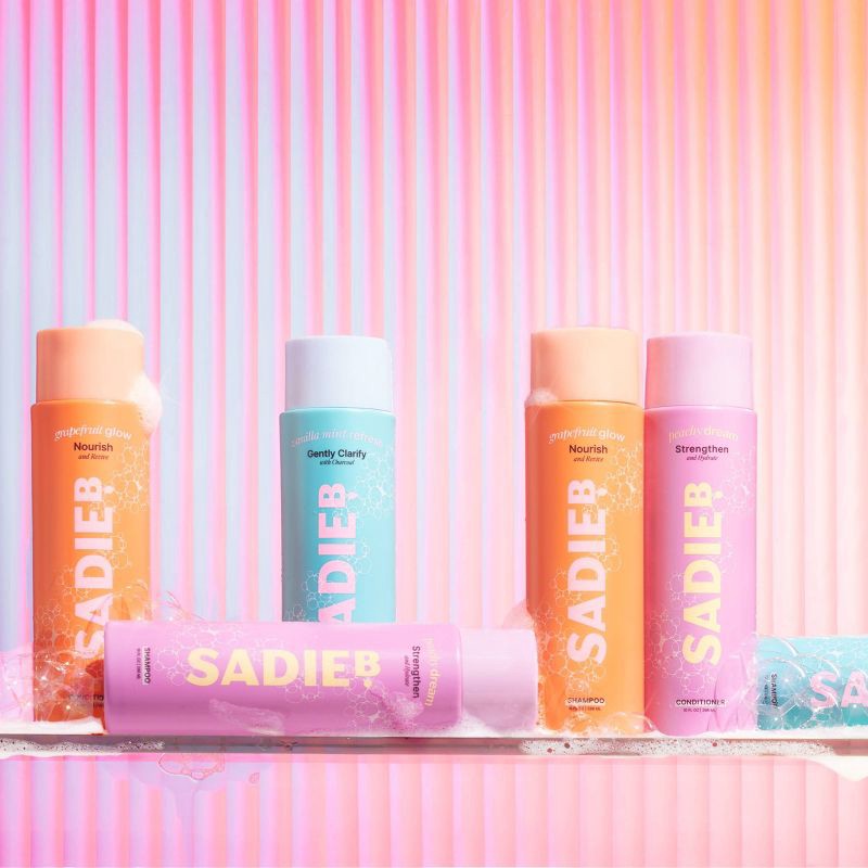 slide 7 of 8, SadieB Personal Care SadieB Peachy Dream - Strengthen & Hydrate Shampoo - 10 oz, 10 oz