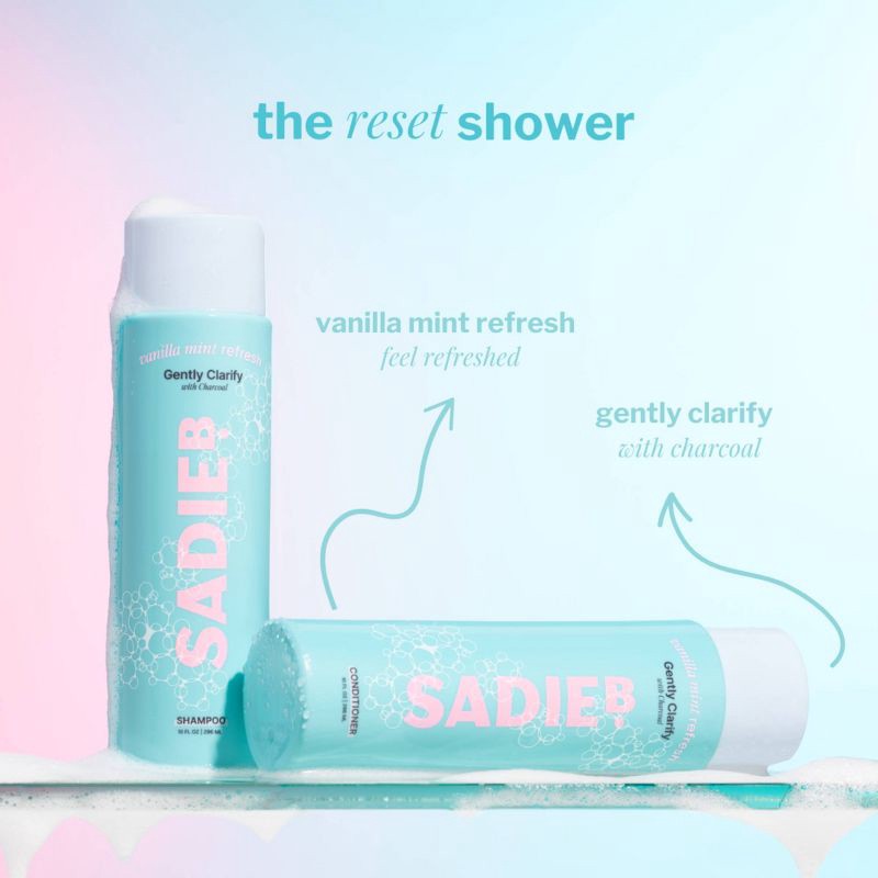 slide 5 of 8, SadieB Personal Care SadieB Vanilla Mint Refresh - Gently Clarify Conditioner - 10 oz, 10 oz