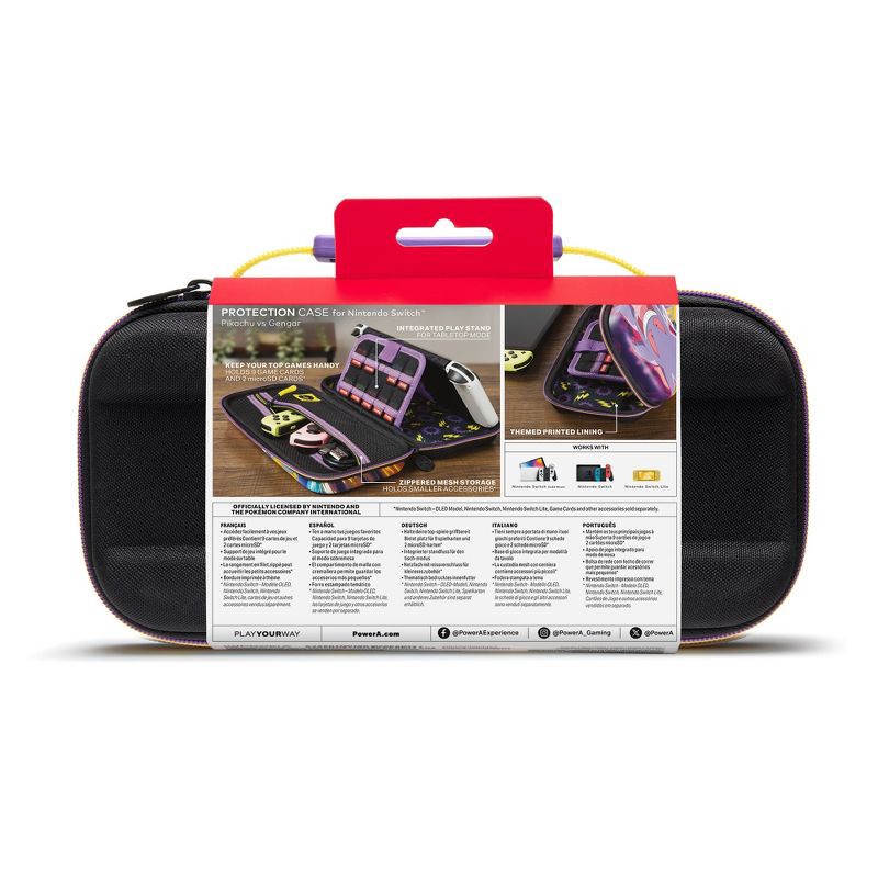 slide 11 of 11, PowerA Pikachu vs Gengar Protection Case for Nintendo Switch, 1 ct
