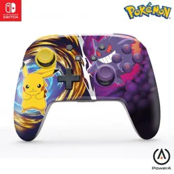 PowerA Pikachu vs Gengar Enhanced Wireless Controller - Nintendo Switch: USB & Bluetooth