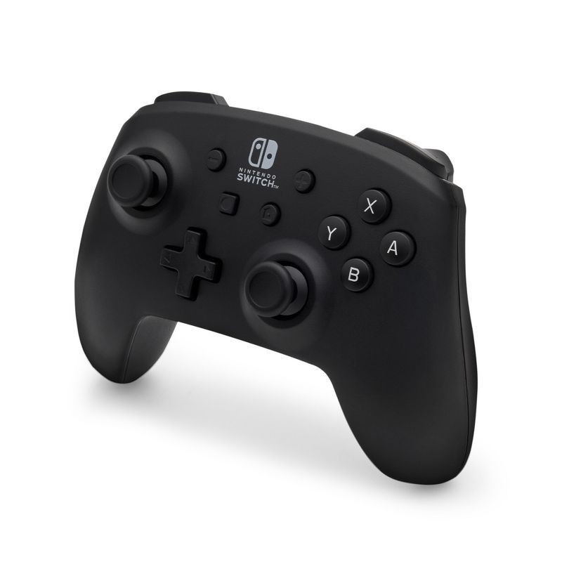 slide 5 of 10, PowerA Jet Black Wireless Controller - Nintendo Switch: Bluetooth, USB, Standard Controller, 1 ct
