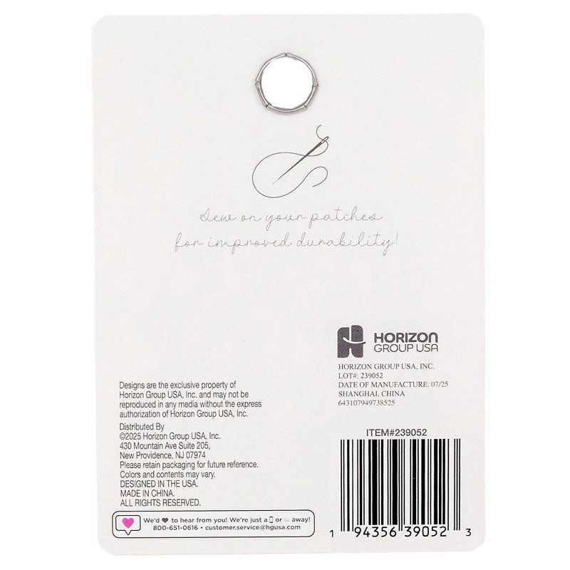 slide 5 of 5, Horizon Group Personalization Adhesive Patch Icon Pink Flower, 1 ct