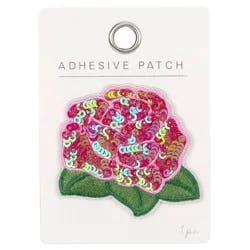 Horizon Group Personalization Adhesive Patch Icon Pink Flower