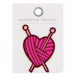 Horizon Group Personalization Adhesive Patch Icon Crochet Heart