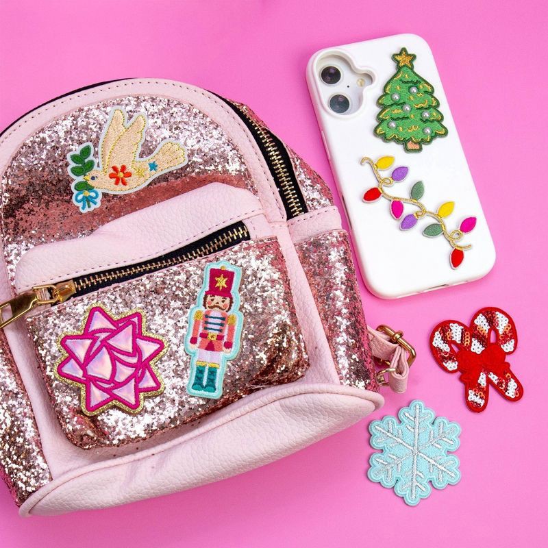 slide 3 of 5, Horizon Group Personalization Adhesive Patch Icon Candy Canes, 1 ct