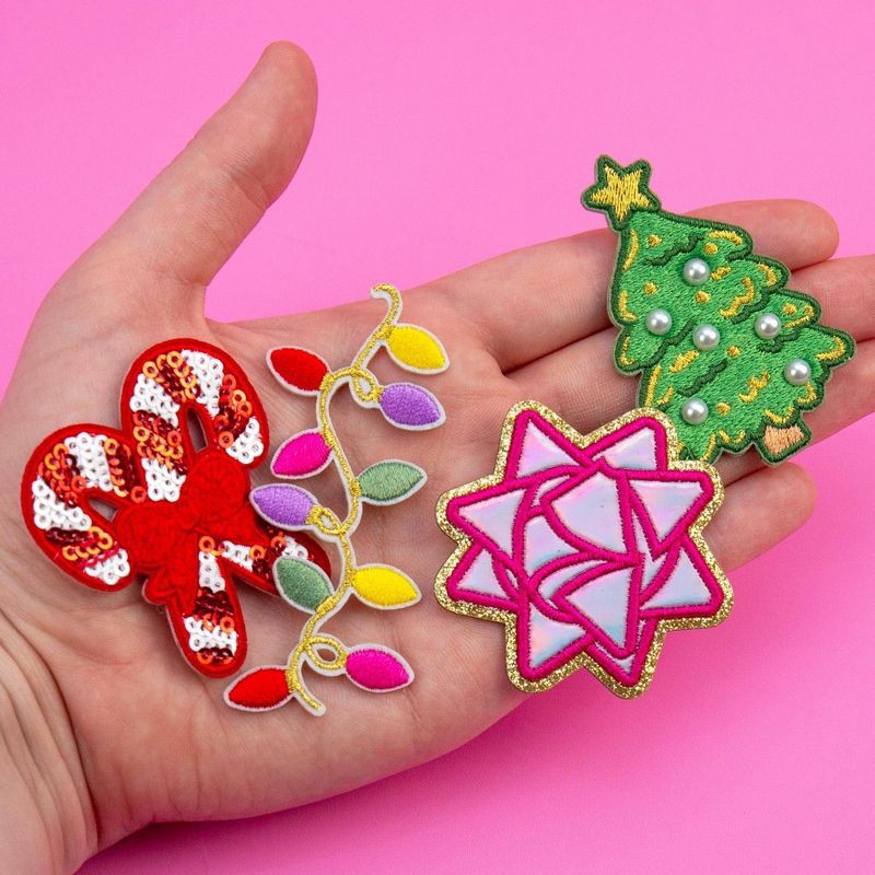 slide 4 of 5, Horizon Group Personalization Adhesive Patch Icon Candy Canes, 1 ct