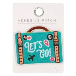 Horizon Group Personalization Adhesive Patch Icon Let's Go Suitcase