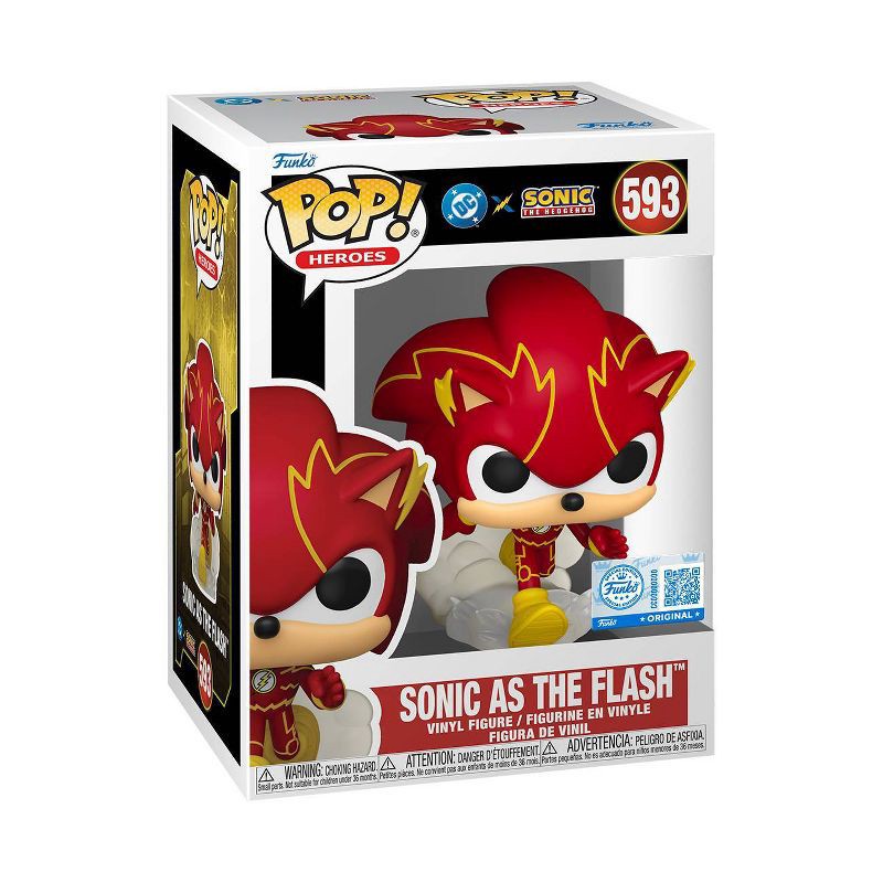 slide 2 of 2, Funko POP! Heroes: DC Justice League and Sonic - Sonic/Flash Figure, 1 ct
