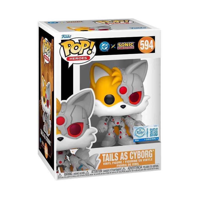 slide 1 of 2, Funko POP! Heroes: DC Justice League and Sonic Tails/Cyborg Figure, 1 ct