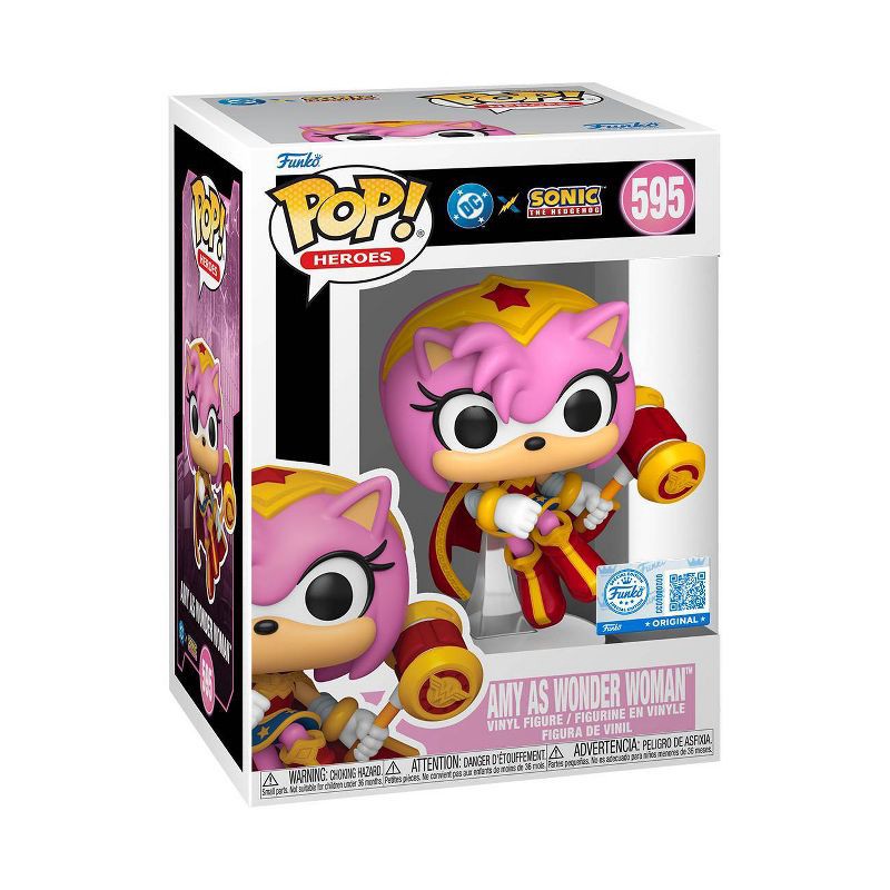 slide 1 of 2, Funko POP! Heroes: DC Justice League and Sonic Amy Rose/WW Figure, 1 ct