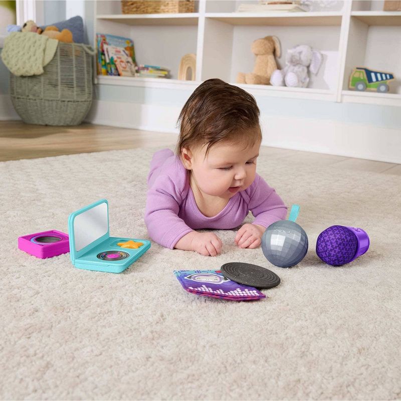 slide 3 of 7, Fisher-Price Mini Me Moments DJ Gift Set, Baby Sensory Learning Toys for Play - 6pc, 6 ct