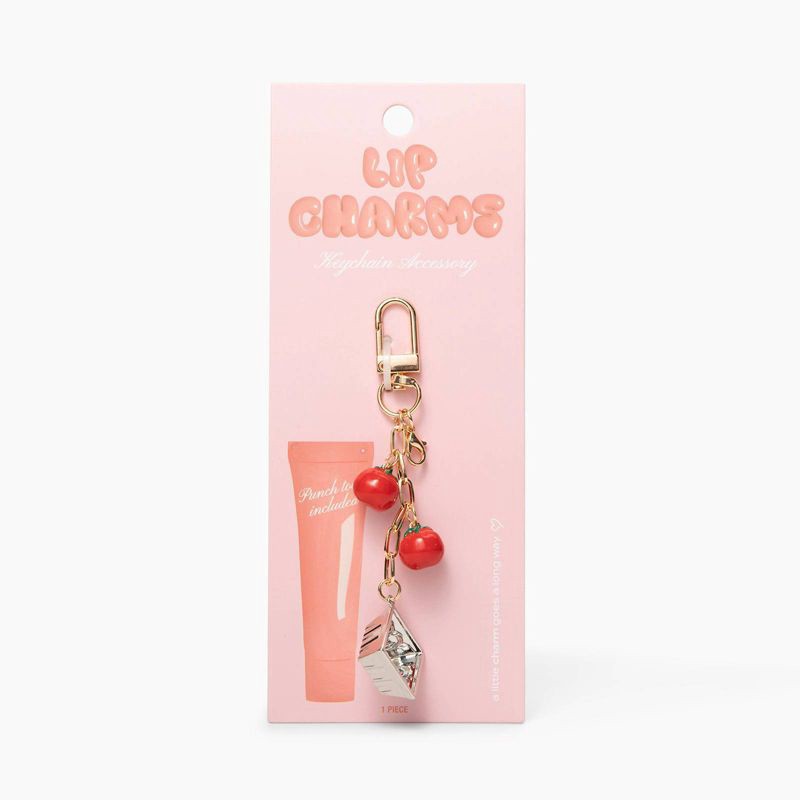 slide 2 of 4, Studio Artifact Lip Charm Keychain Accessory - Tomato, 1 ct