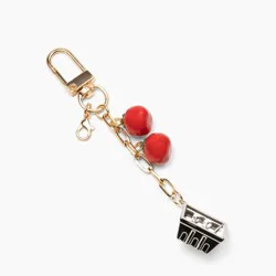 Studio Artifact Lip Charm Keychain Accessory - Tomato