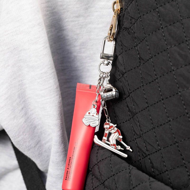 slide 3 of 4, Studio Artifact Lip Charm Keychain Accessory - Skiier, 1 ct