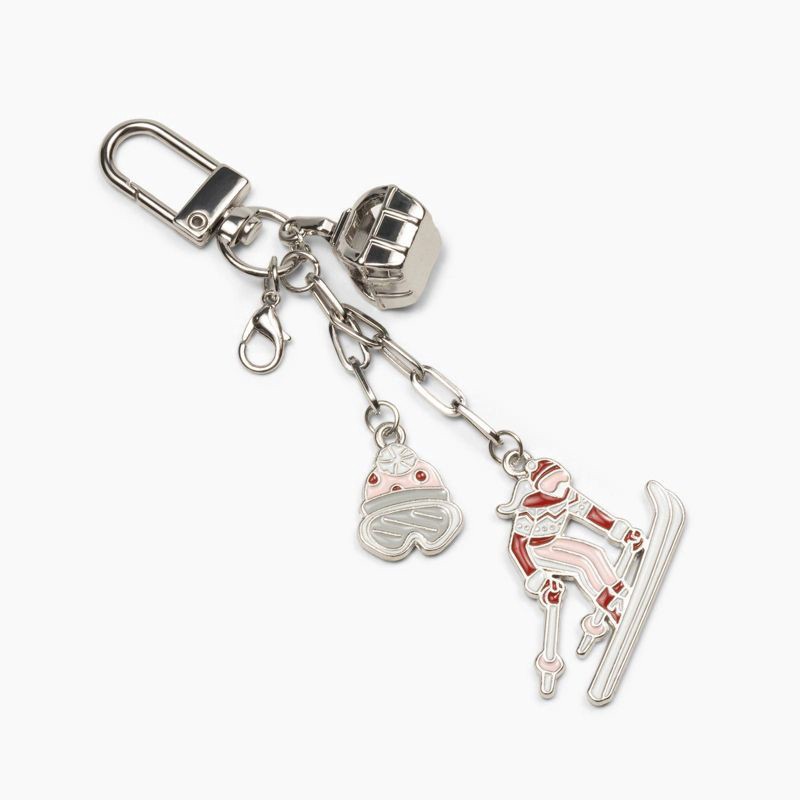 slide 1 of 4, Studio Artifact Lip Charm Keychain Accessory - Skiier, 1 ct