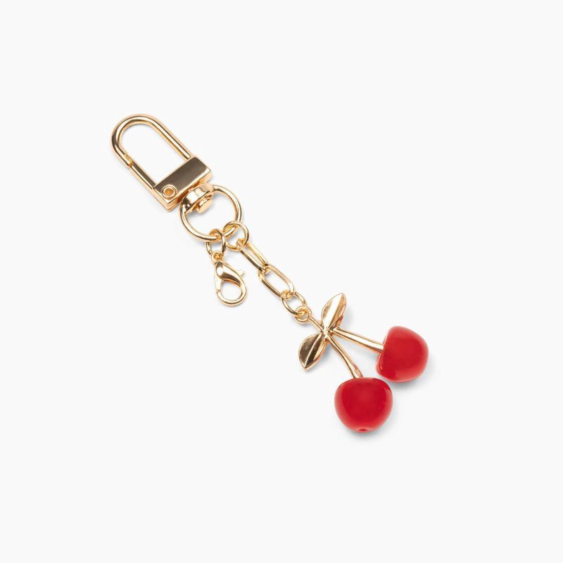 slide 1 of 4, Studio Artifact Lip Charm Keychain Accessory - Cherry, 1 ct