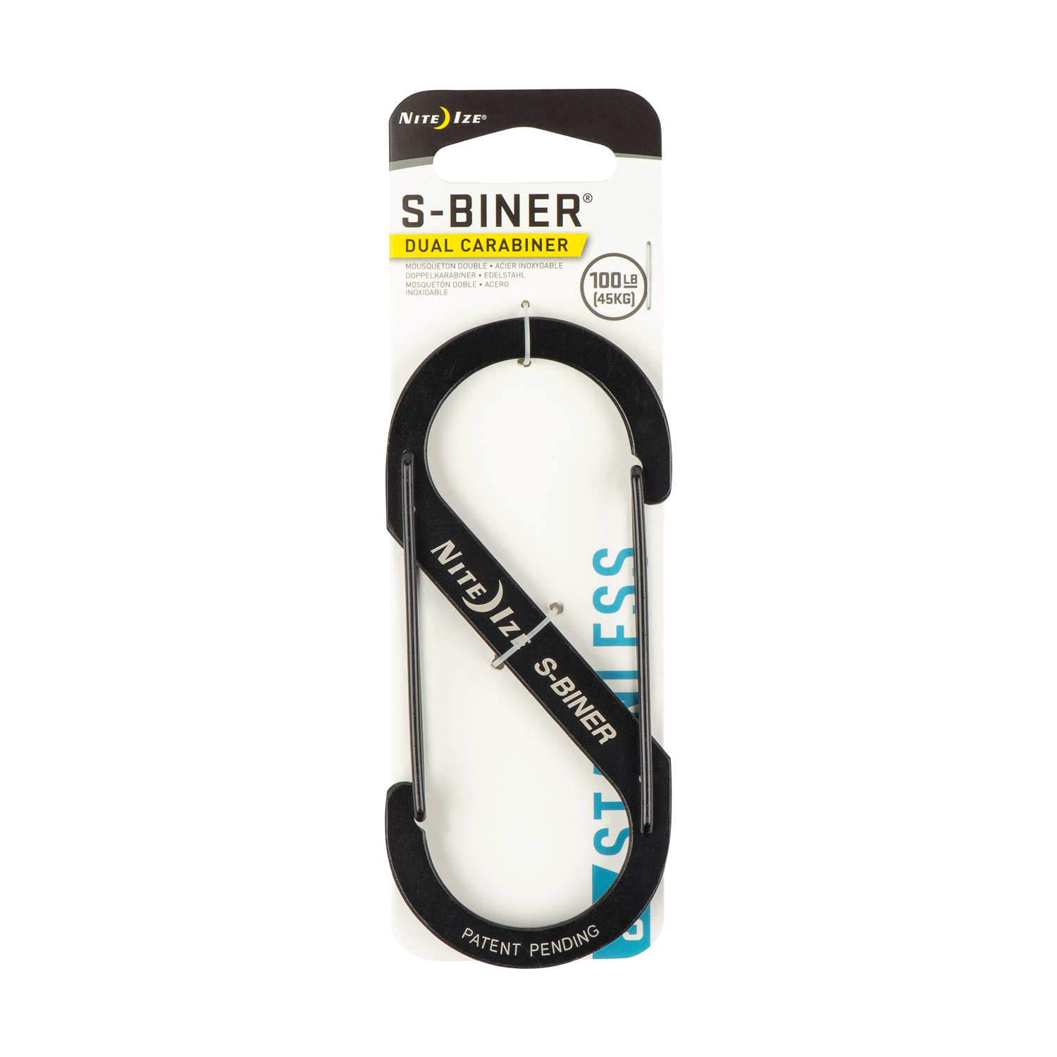 slide 1 of 4, Nite Ize S-Biner Dual Carabiner Stainless Steel, 1 ct