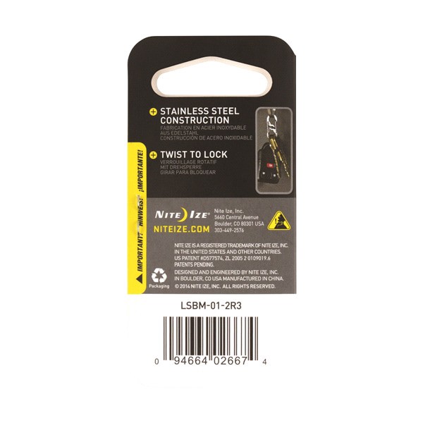 slide 8 of 9, Nite Ize S-Biner MicroLock Stainless Steel, 2 ct