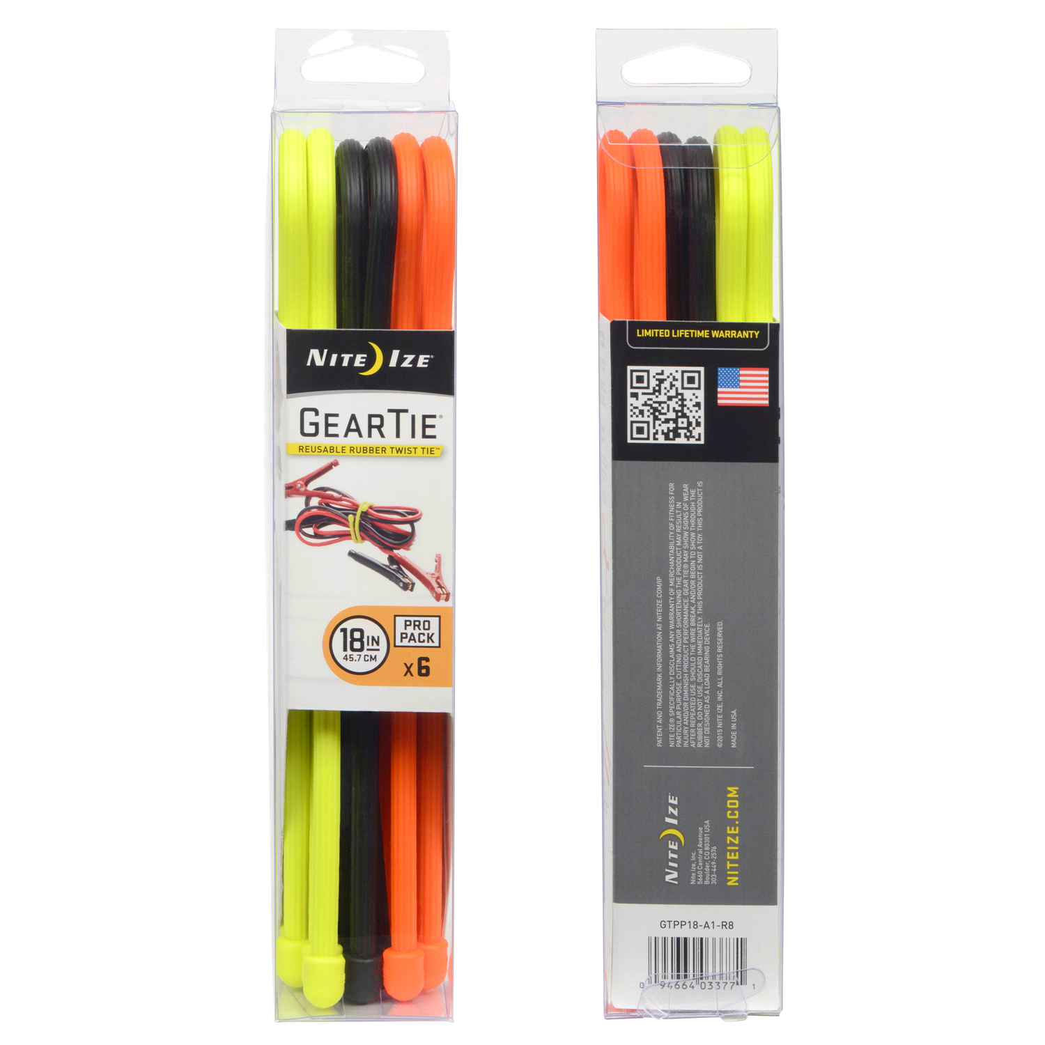 slide 2 of 5, Nite Ize Gear Tie ProPack 18 inch, 6 ct