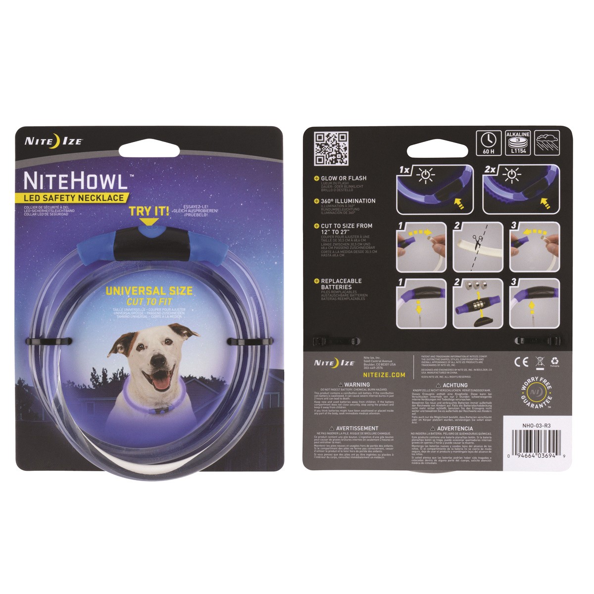 slide 13 of 29, Nite Ize LED Adjustable Dog Collar - Blue, 1 ct