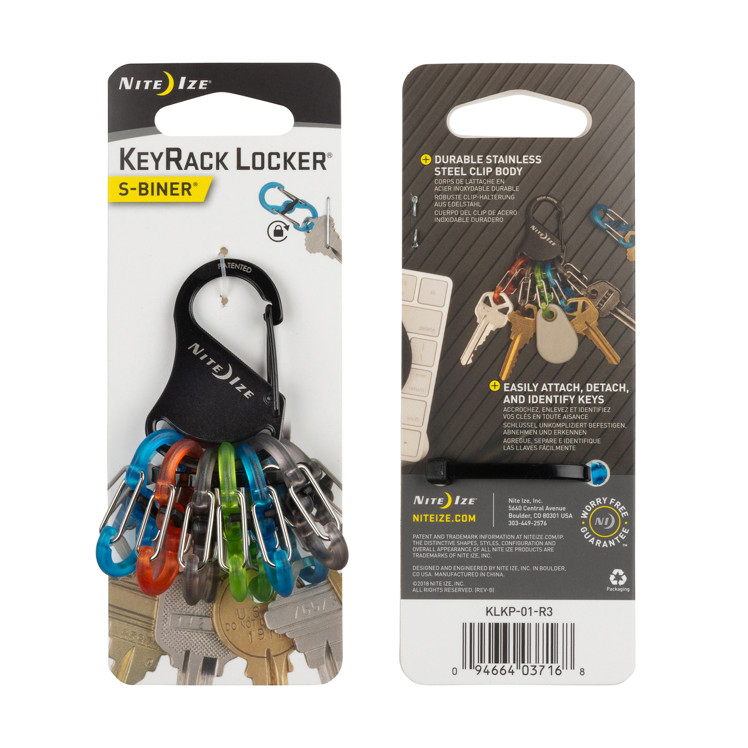 slide 4 of 5, Nite Ize KeyRack Locker S-Biner, 7 ct