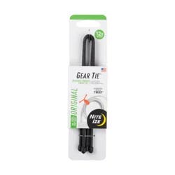 Nite Ize Gear Tie Reusable Rubber Twist Tie 12 in. - Black