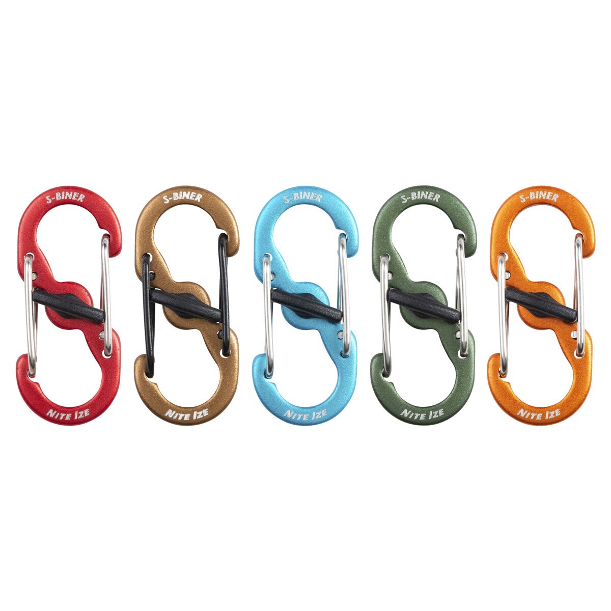 slide 10 of 13, Nite Ize S-Bimder Microlock Aluminum Assorted, 5 ct