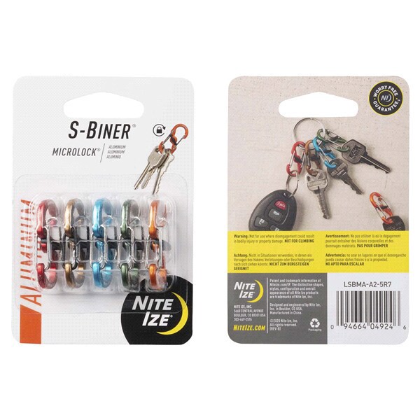 slide 5 of 13, Nite Ize S-Bimder Microlock Aluminum Assorted, 5 ct