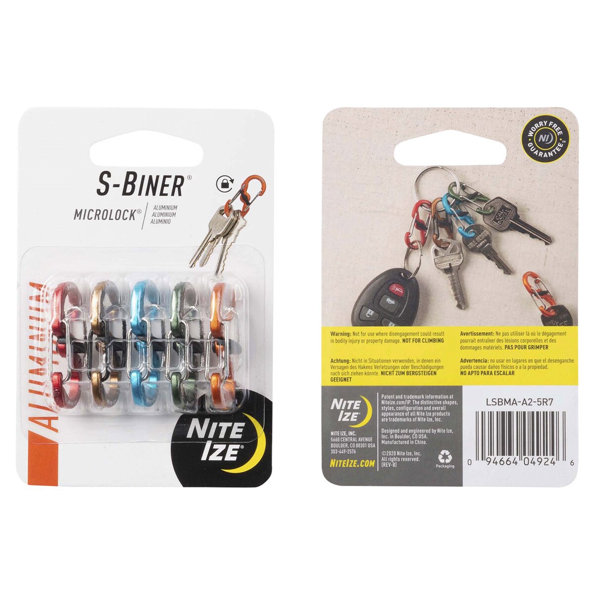 slide 3 of 13, Nite Ize S-Bimder Microlock Aluminum Assorted, 5 ct