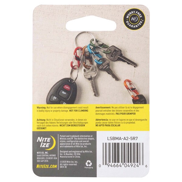slide 4 of 13, Nite Ize S-Bimder Microlock Aluminum Assorted, 5 ct