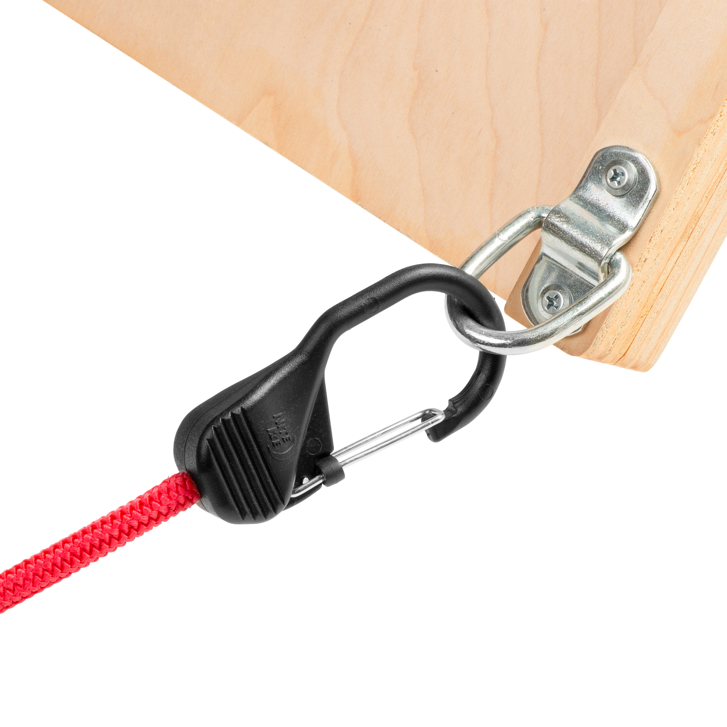slide 2 of 5, Nite Ize SlideLock Carabiner Bungee - 24 in. - Red, 1 ct