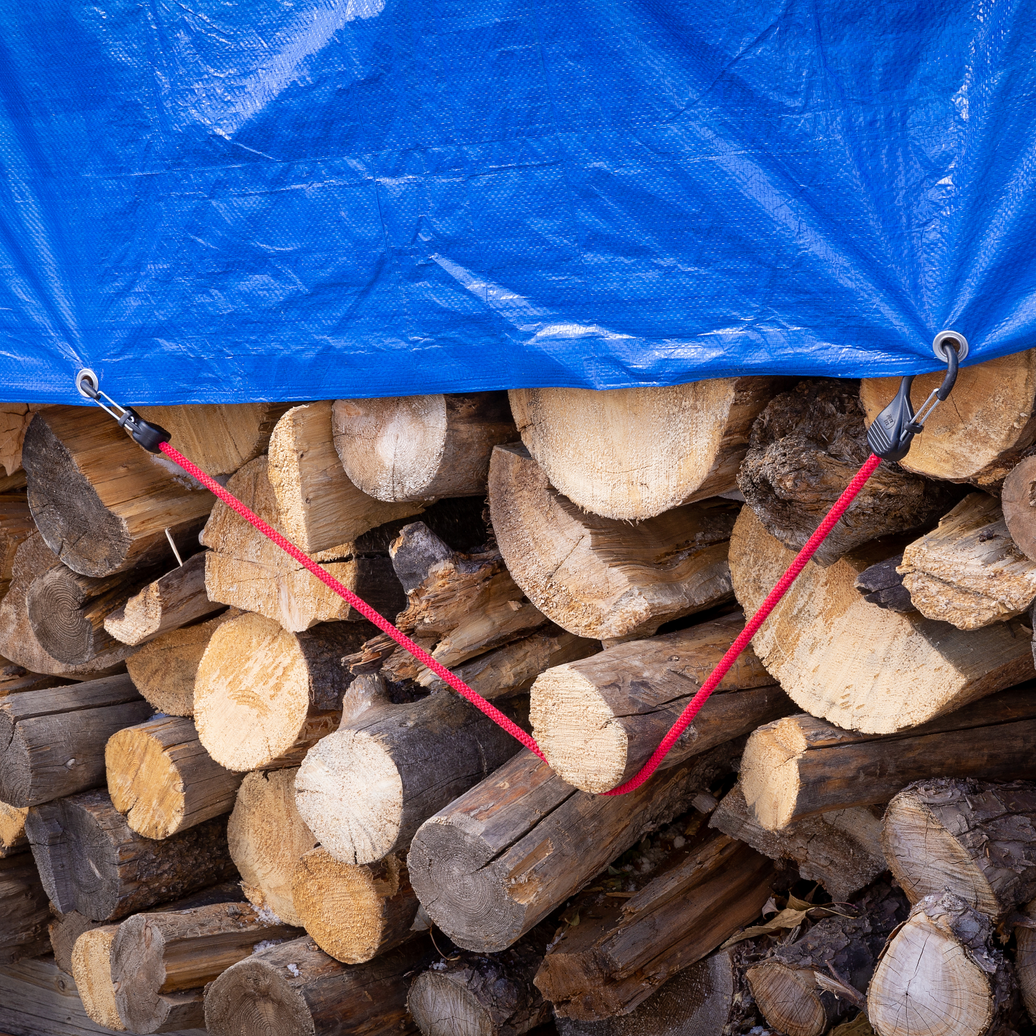 slide 5 of 5, Nite Ize SlideLock Carabiner Bungee - 24 in. - Red, 1 ct