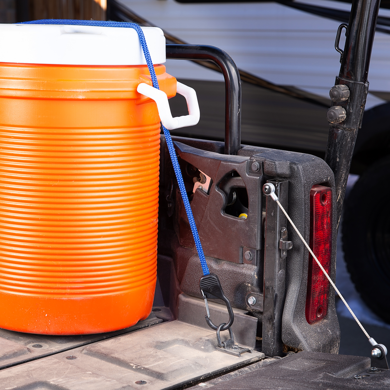 slide 4 of 5, Nite Ize SlideLock Carabiner Bungee - 36 in. - Blue, 1 ct