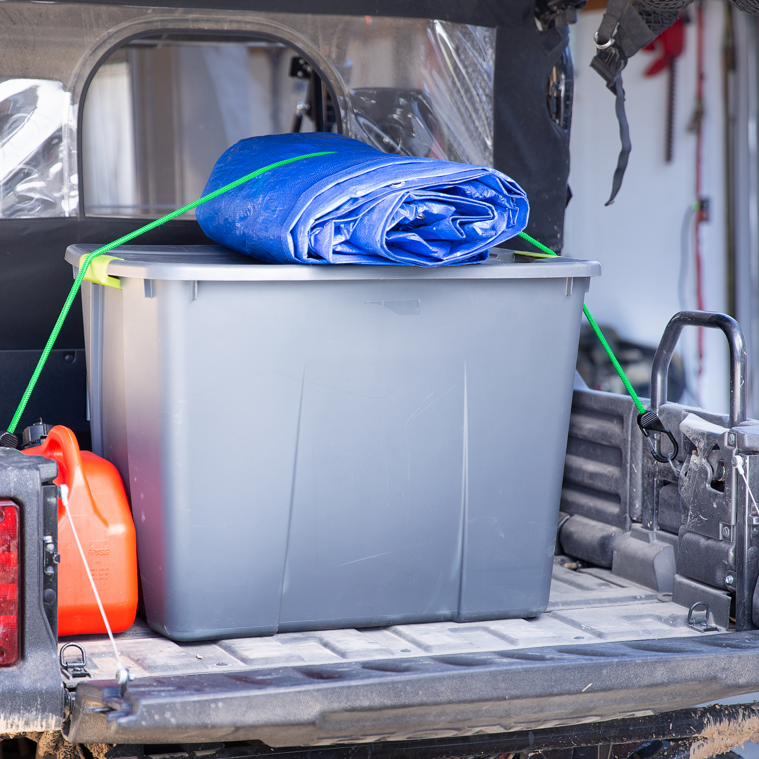 slide 3 of 5, Nite Ize SlideLock Carabiner Bungee - 48 in. - Green, 1 ct